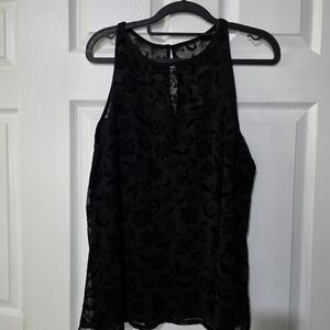 BCX Black Sleeveless Tank Blouse